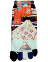 Chaussettes 5 orteils - Du 35 au 39 - Fuji Sakura. Chaussettes japonaises à orteils.