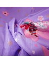 Furoshiki cloth lavender 50x50 - Maiko and Sakura. Japanese gift wrapping fabric.