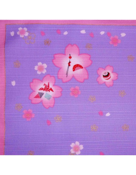 Furoshiki tissu lavande 50x50 - Maiko et Sakura. Emballage cadeaux tissus japonais. Furoshiki tissu lavande 50x50 - Maiko et Sakura. Emballage cadeaux tissus japonais.