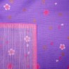 Furoshiki tissu lavande 50x50 - Maiko et Sakura. Emballage cadeaux tissus japonais.