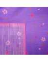 Furoshiki tissu lavande 50x50 - Maiko et Sakura. Emballage cadeaux tissus japonais.