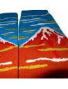 Tabi Japanese  socks Size 39 to 43 - Gaifû kaisei print. Split toes flip flop socks.