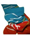 Tabi Japanese  socks Size 39 to 43 - Gaifû kaisei print. Split toes flip flop socks.