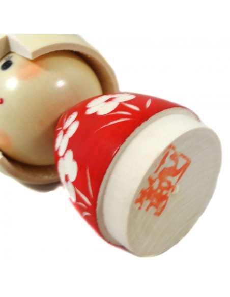 Poupée Kokeshi - Promenade; Poupées japonaises en bois