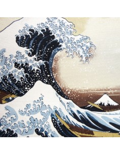 Furoshiki tissu 68x68 - Grande vague Hokusaï. Emballage cadeaux en tissus japonais. 2