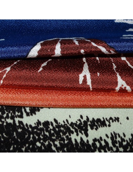 Furoshiki tissu 68x68 bleu - Gaifû kaisei d'Hokusaï. Emballage cadeaux en tissus japonais. Furoshiki tissu 68x68 bleu - Gaifû kaisei d'Hokusaï. Emballage cadeaux en tissus japonais.