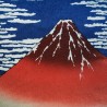 Furoshiki cloth 68x68  blue - Hokusaï's Gaifû kaisei. Japanese cloth gift wrapping