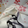 Tenugui réversible - Rencontre sous les cerisiers. Tissus et textiles japonais.