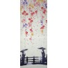 Tenugui - reversible - Encounter under the cherry trees. Japanese textile and cloths.