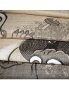 Hanging tapestry - Fûjin and Raijin Gods - 60x120. Japanese wall decoration Kakejiku Kakemono.