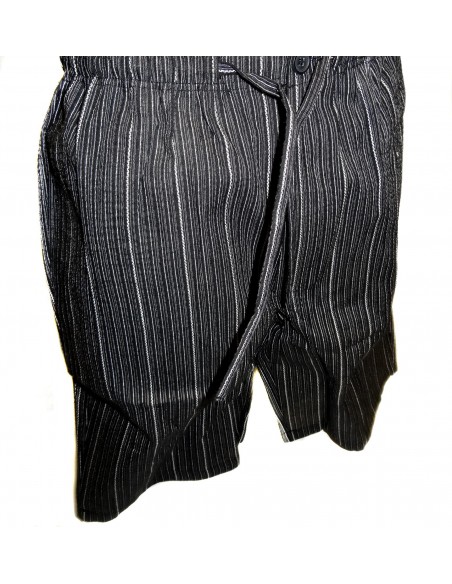 Jinbei 94 noir - Taille M - Coton et Lin Jinbei 94 noir - Taille M - Coton et Lin
