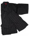 Jinbei 94 noir - Taille M - Coton et Lin