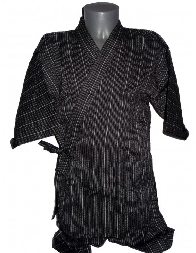 Jinbei 94 noir - Taille M - Coton et Lin