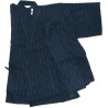 Jinbei Japanese summer tunic garment navy -L L size - Cotton and Linen