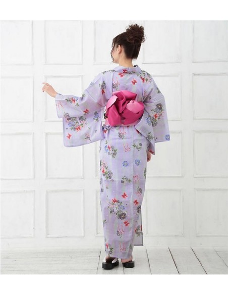 Yukata femme - Set 351. kimono japonais d'été en coton
