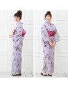 Yukata femme - Set 351. kimono japonais d'été en coton