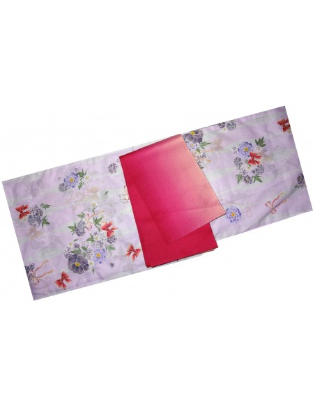 Yukata femme - Set 351. kimono japonais d'été en coton
