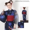 Yukata femme - Set 353 - Qualité supérieure. kimono japonais d'été en coton