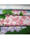 Japanese Furoshiki cloth 50x50 - Ajisai hydrangeas. Reusable gift wrapping fabric