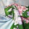 Japanese Furoshiki cloth 50x50 - Ajisai hydrangeas. Reusable gift wrapping fabric