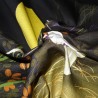 Japanese Furoshiki cloth 50x50 - Moon viewing Otsukimi. Reusable gift wrapping fabric