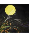 Furoshiki tissu japonaise 50x50 - Otsukimi contemplation de la lune. Emballage cadeaux réutilisable en tissu