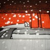 Noren en polyester - Scène hivernale. Rideaux japonais de séparation.