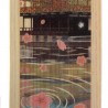 Signet marque-pages en bois de Hinoki - Kingakuji et Sakura 