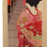 Hinoki Wooden Bookmark - Geisha at the Fushimi Inari