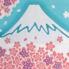 Tenugui réversible - Fuji Sakura. Tissu et textile japonais. Décoration japonaise.