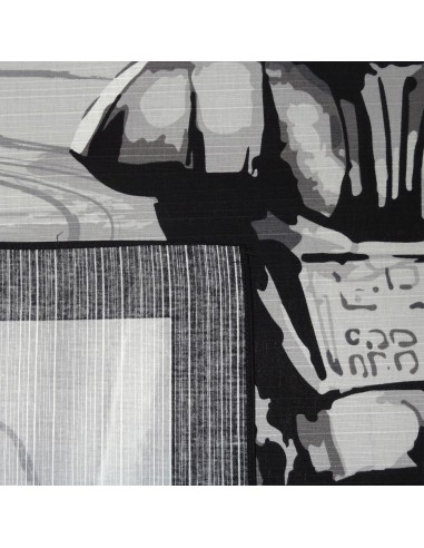 Furoshiki tissu japonais noir 70x70 - Dark Vador. Emballage cadeaux réutilisable en tissu