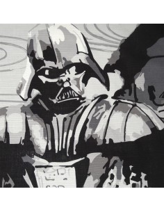 Furoshiki Japanese cloth black 70x70 - Darth Vader. Reusable gift wrapping fabric 2