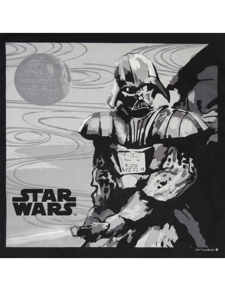 Furoshiki Japanese cloth black 70x70 - Darth Vader. Reusable gift wrapping fabric