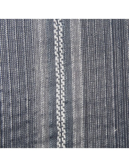 Jinbei Tunique vêtement japonaise d'été -  bleu grisé - Taille LL - Coton et Lin