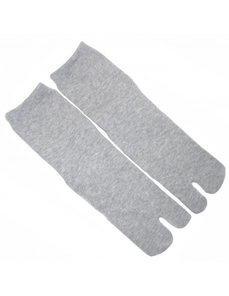 Crew Tabi socks - Size 35 to 39 - Solid grey color. Split toes socks.