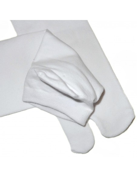 Chaussettes japonaises tabi blanches - Pointure 39 à 43 Chaussettes japonaises tabi blanches - Pointure 39 à 43
