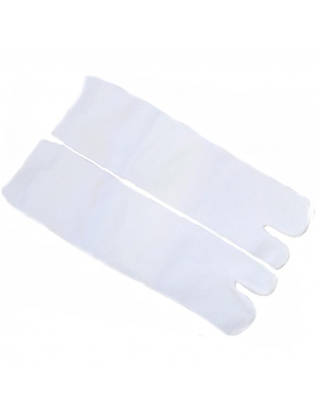 Crew Tabi socks - Size 35 to 39 - Solid white color. Split toes socks.
