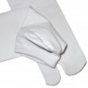 Chaussettes japonaises tabi blanches haut de cheville - Du 39 au 43. Chaussettes à orteils séparés pour tongs.
