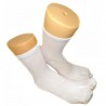 Short crew Tabi socks Size 39 to 43 - Solid white color. Split toes flip flop socks