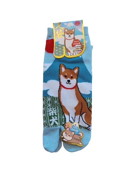 Chaussettes japonaises Tabi - Du 35 au 39  Motifs de Fuji et Shiba