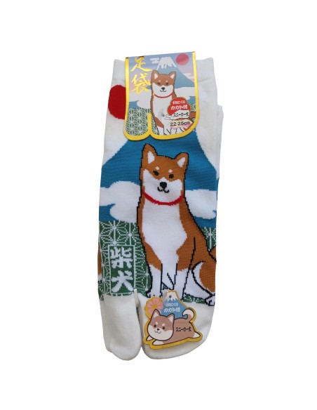 Chaussettes japonaises Tabi - Du 35 au 39  Motifs de Fuji et Shiba