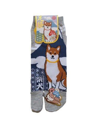 Chaussettes japonaises Tabi - Du 35 au 39  Motifs de Fuji et Shiba