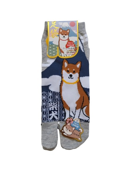 Chaussettes japonaises Tabi - Du 35 au 39  Motifs de Fuji et Shiba