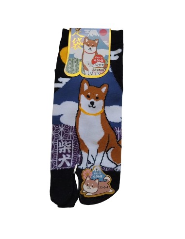 Chaussettes japonaises Tabi - Du 35 au 39  Motifs de Fuji et Shiba
