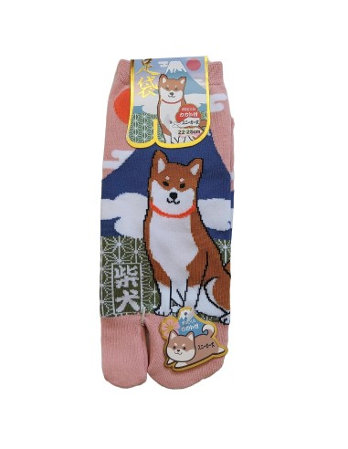 Chaussettes japonaises Tabi - Du 35 au 39  Motifs de Fuji et Shiba