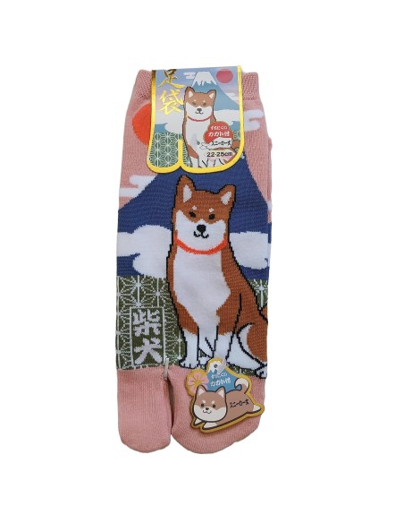Chaussettes japonaises Tabi - Du 35 au 39  Motifs de Fuji et Shiba