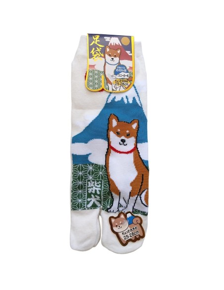 Chaussettes tabi - Pointure 39 à 43 - Motifs de Fuji et Shiba