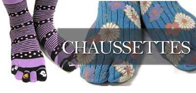 Chaussettes japonaises à orteils séparés